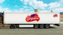 Skin Campofrio on a curtain semi-trailer for Euro Truck Simulator 2
