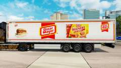 Skin Oscar Mayer curtain semi-trailer for Euro Truck Simulator 2