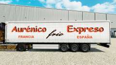 Skin Aurenico frio Expreso on a curtain semi-trailer for Euro Truck Simulator 2