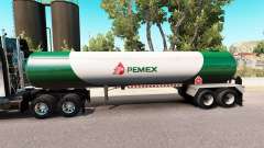 Skin v3 Pemex gas semi-tank for American Truck Simulator