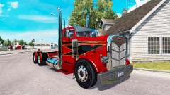 The Red and Black skin for the truck Peterbilt 351 for American Truck Simulator