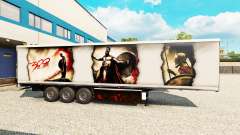Skin Sparta on refrigerated semi-trailer for Euro Truck Simulator 2