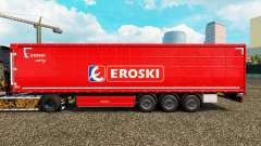 Skin Eroski on a curtain semi-trailer for Euro Truck Simulator 2