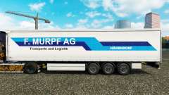 Skin F. Murpf AG on a curtain semi-trailer for Euro Truck Simulator 2