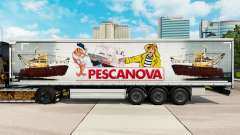Skin Pescanova curtain semi-trailer for Euro Truck Simulator 2