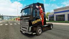 Iron Man skin for Volvo truck for Euro Truck Simulator 2