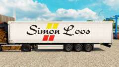 Simon Loos skin curtain semi-trailer for Euro Truck Simulator 2