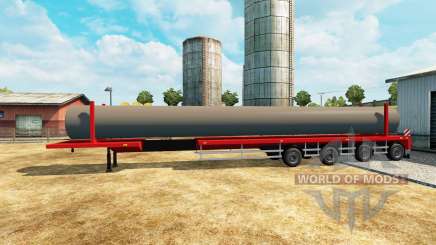 Semi-trailer with a load of water pipes for Euro Truck Simulator 2