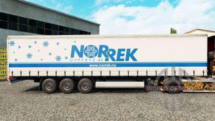 Skin Norrek on a curtain semi-trailer for Euro Truck Simulator 2