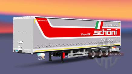 Curtain side semitrailer Schoeni for Euro Truck Simulator 2