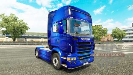 Fantastic Blue skin for Scania truck for Euro Truck Simulator 2