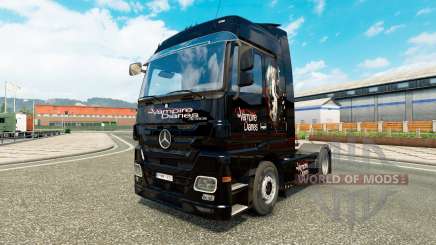 The skin of the Vampire Diaries on the tractor Mercedes-Benz for Euro Truck Simulator 2