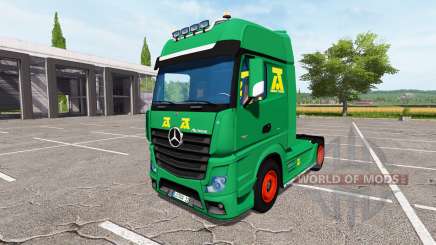 Mercedes-Benz Actros MP4 update for Farming Simulator 2017