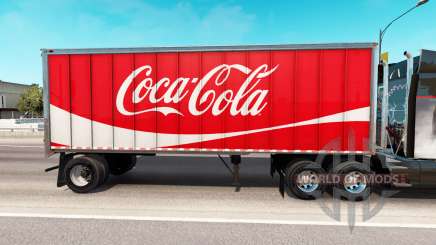 Skin Coca-Cola metal semi-trailer for American Truck Simulator