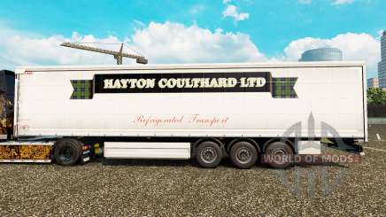 Skin Hayton Coulthard Ltd in curtain semi-trailer for Euro Truck Simulator 2