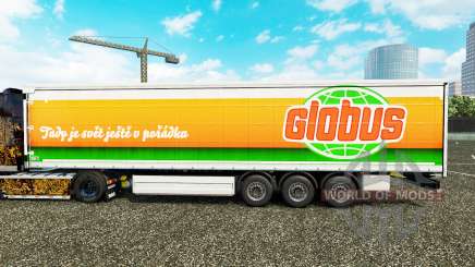 Skin Globus curtain semi-trailer for Euro Truck Simulator 2