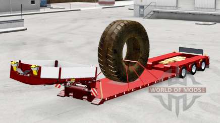 Low sweep with the load of large tires for American Truck Simulator