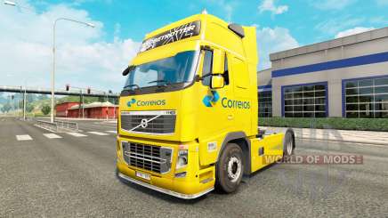 Correios skin for Volvo truck for Euro Truck Simulator 2