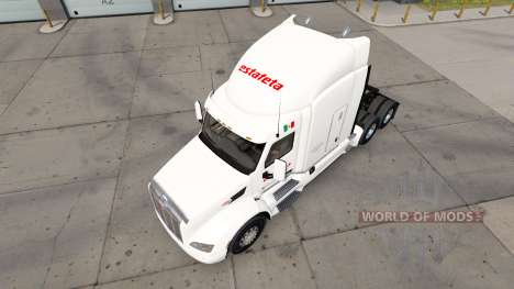 Estafeta skin for the truck Peterbilt 579 for American Truck Simulator