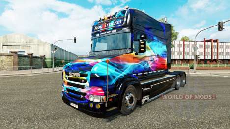 Neon skin for truck Scania T for Euro Truck Simulator 2