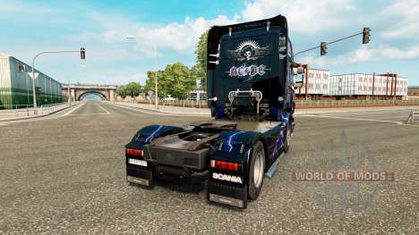Skin AC-DC-for truck Scania for Euro Truck Simulator 2
