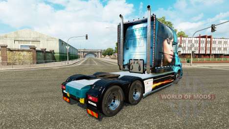 Beautiful Girl skin for truck Scania T for Euro Truck Simulator 2