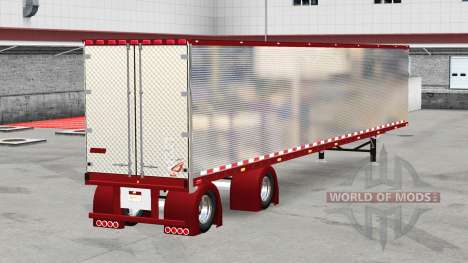 Chromed reefer trailer v1.4 for American Truck Simulator