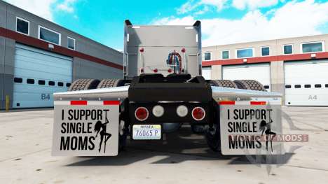 Mudguards I Support Single Moms v2.1 for American Truck Simulator