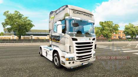 NASCAR skin for Scania truck for Euro Truck Simulator 2