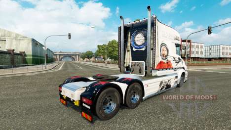Gagarin skin for truck Scania T for Euro Truck Simulator 2