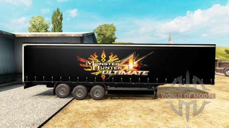 Skin Monster Hunter 4 Ultimate on the trailer for Euro Truck Simulator 2