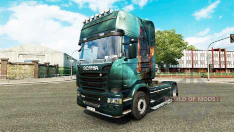Skin Fantasy Ship on the tractor Scania for Euro Truck Simulator 2