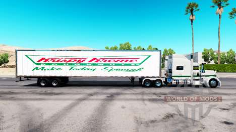 Skin Krispy Kreme on the trailer for American Truck Simulator