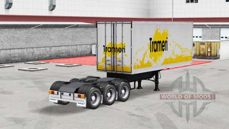 Refrigerated semi-trailer with a saddle for American Truck Simulator