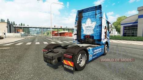 The Toronto Maple Leafs skin for Volvo truck for Euro Truck Simulator 2