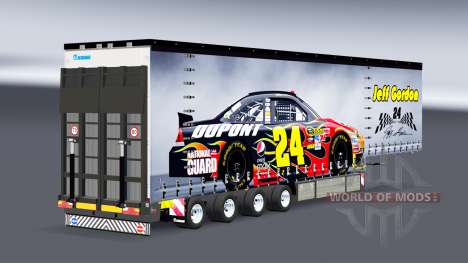Curtain semitrailer Krone NASCAR for Euro Truck Simulator 2
