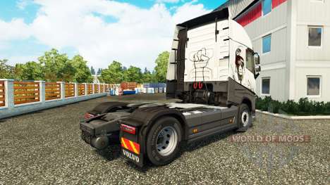 Cool Lion skin for Volvo truck for Euro Truck Simulator 2