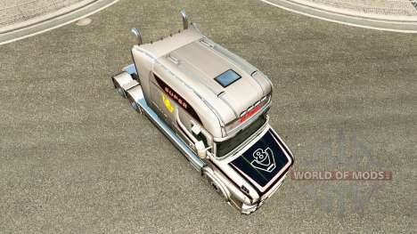 The Vabis V8 Metallic skin for truck Scania T for Euro Truck Simulator 2
