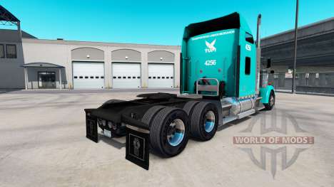 Skin TUM on the truck Kenworth W900 for American Truck Simulator