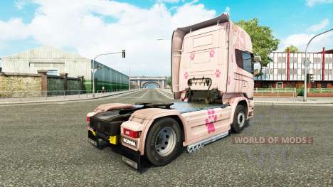 Skin Pink Panter on tractor Scania for Euro Truck Simulator 2