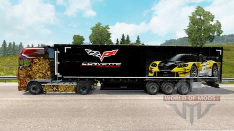 The skin on the Corvette Racing trailer for Euro Truck Simulator 2