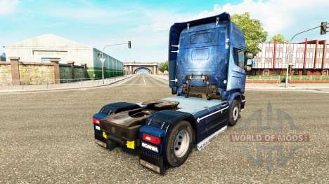 Skin Kosmos on the tractor Scania for Euro Truck Simulator 2