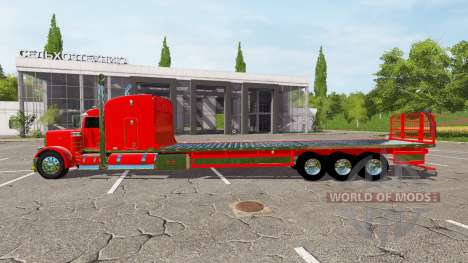 Peterbilt 388 flatbed for Farming Simulator 2017