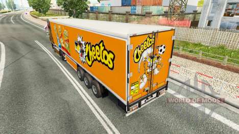 Skin Cheetos on refrigerated semi-trailer for Euro Truck Simulator 2