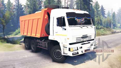 KamAZ-65111 for Spin Tires