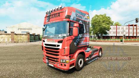 Skin Design on the N7 tractor Scania for Euro Truck Simulator 2