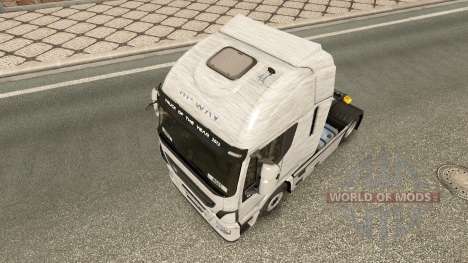 Brushed Aluminum skin for Iveco truck for Euro Truck Simulator 2