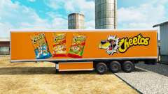 Skin Cheetos on refrigerated semi-trailer for Euro Truck Simulator 2