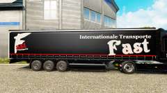 Skin Fast Internationale Transport on semi-trailer for Euro Truck Simulator 2
