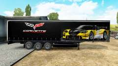 The skin on the Corvette Racing trailer for Euro Truck Simulator 2